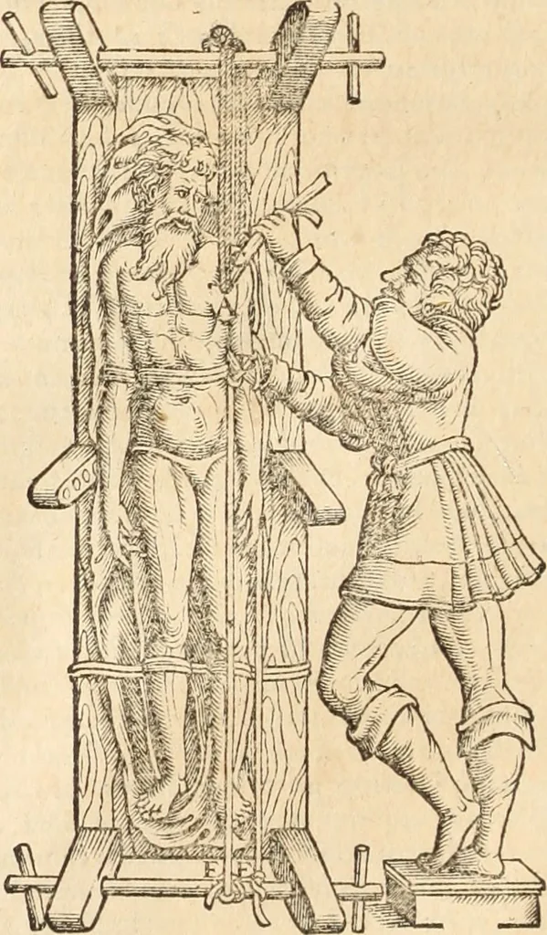 An illustration from Medicae artis principes, post Hippocratem & Galenum. Graeci Latinitate donati, Aretaeus, Ruffus Ephesius, Oribasius, Paulus Aegineta, Aëtius, Alex. Trallianus, Actuarius, Nic. Myrepsus. Latini, Corn. Celsus, Scrib. Largus, Marcell. Empiricus. Aliíque praeterea, quorum unius nomen ignoratur. Index non solùm copiosus, sed etiam ordine artificioso omnia digesta habens. Hippocr. aliquot loci cum Corn. Celsi interpretatione, 1567, leaf 99