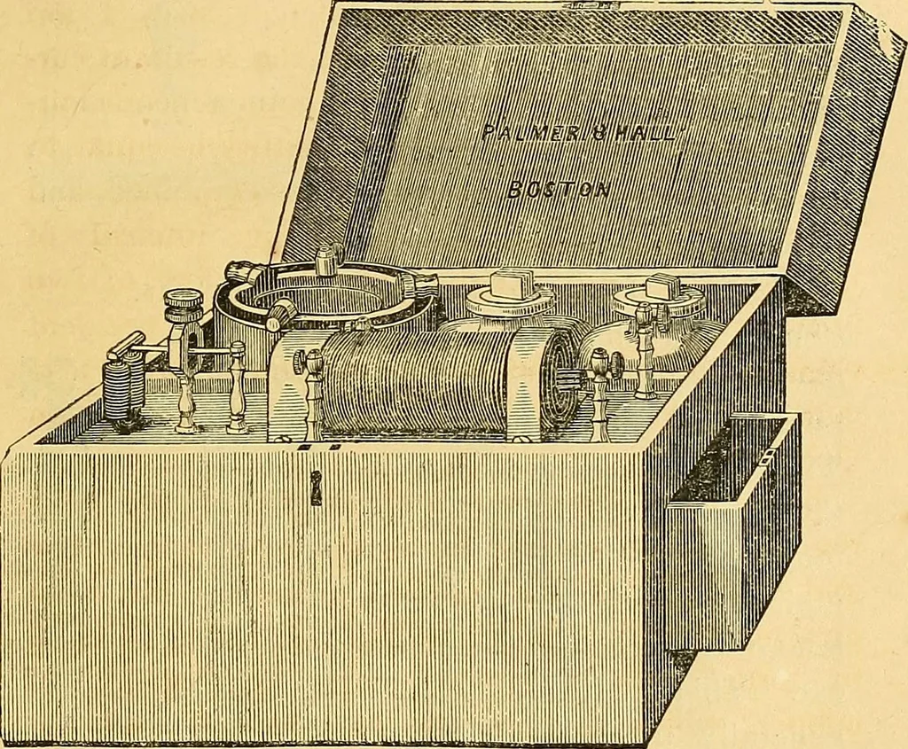 An illustration from The medical application of electricity, 1860, leaf 218