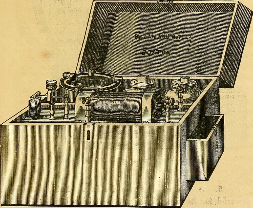 An illustration from The medical application of electricity, 1860, leaf 258