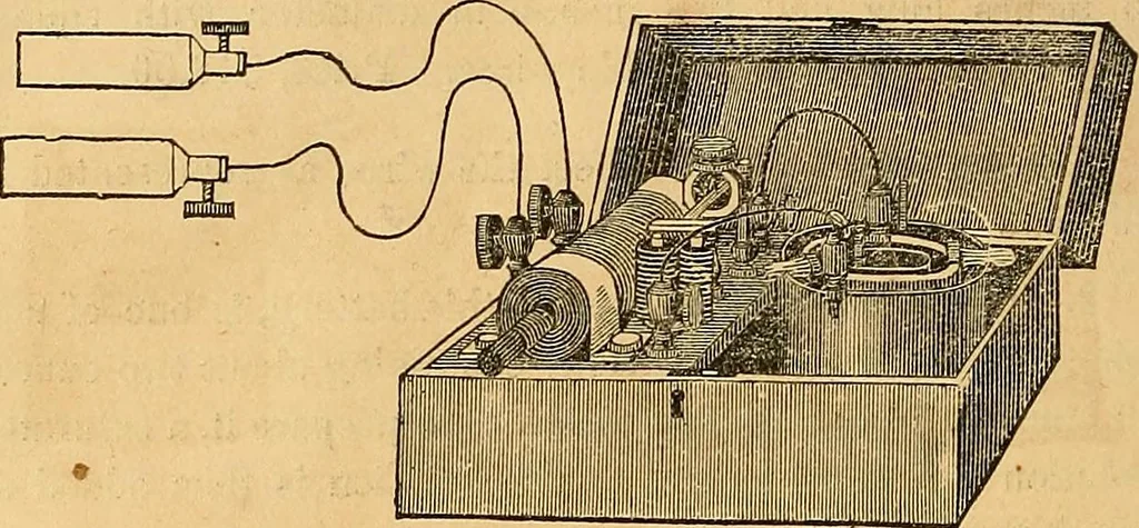 An illustration from The medical application of electricity, 1860, leaf 261