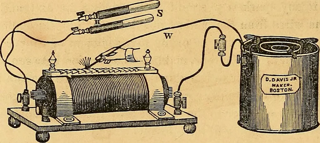 An illustration from The medical application of electricity, 1860, leaf 261