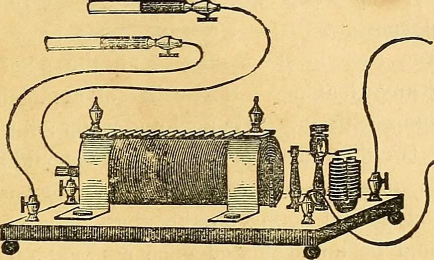 An illustration from The medical application of electricity, 1860, leaf 264
