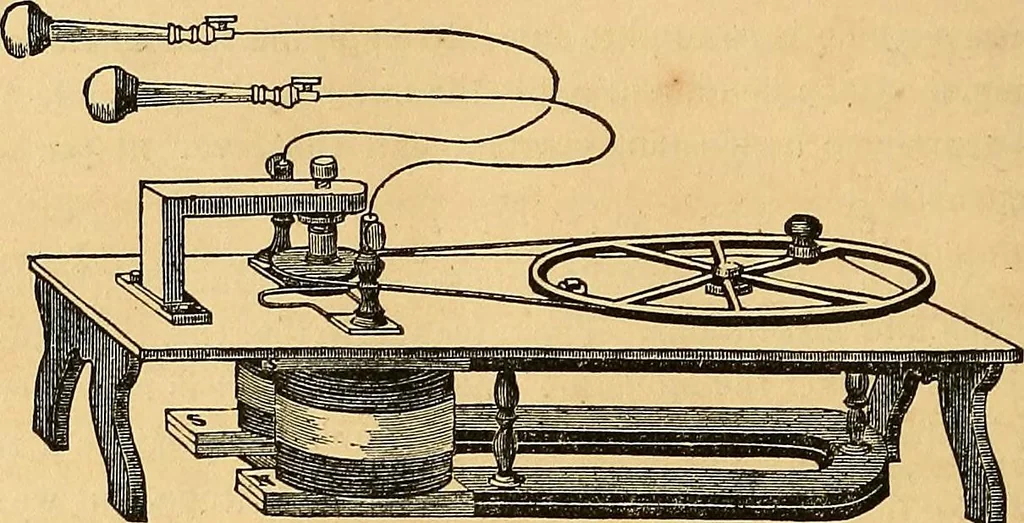 An illustration from The medical application of electricity, 1860, leaf 269