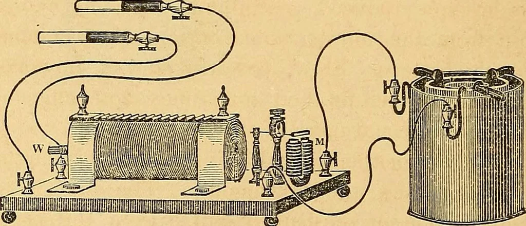 An illustration from The medical application of electricity, 1860, leaf 29