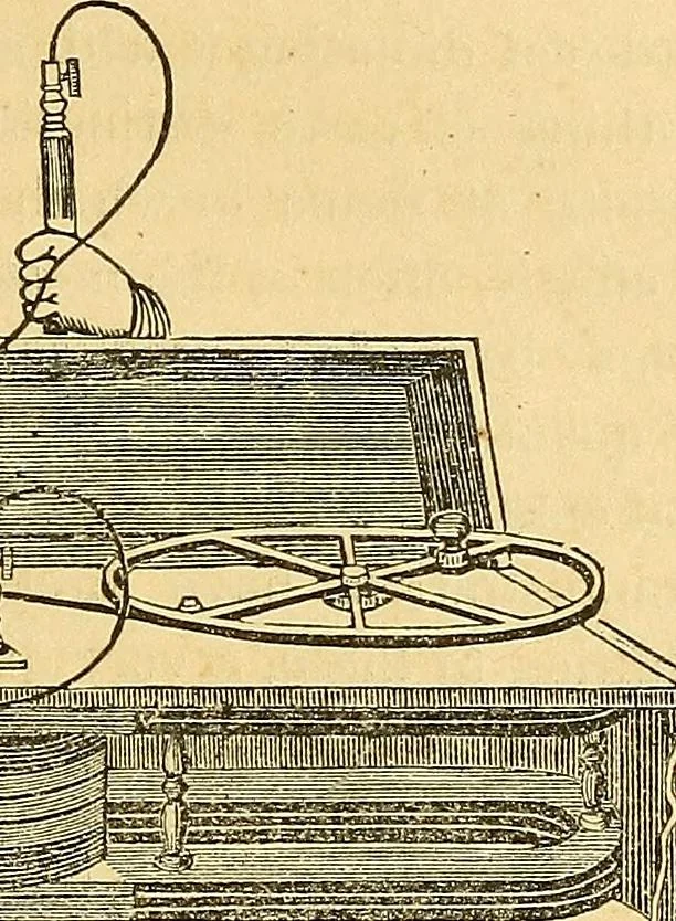An illustration from The medical application of electricity, 1860, leaf 38