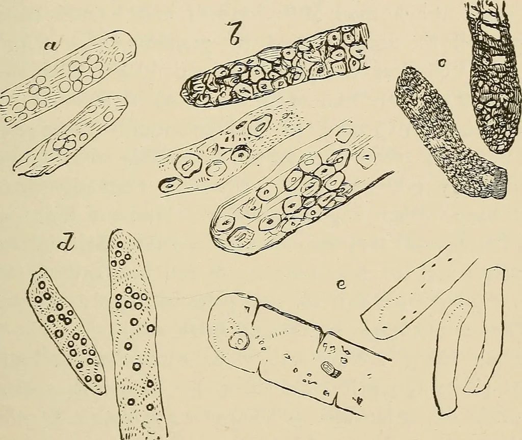 An illustration from Medical microscopy : a guide to the use of the microscope in medical practice, 1898, leaf 198