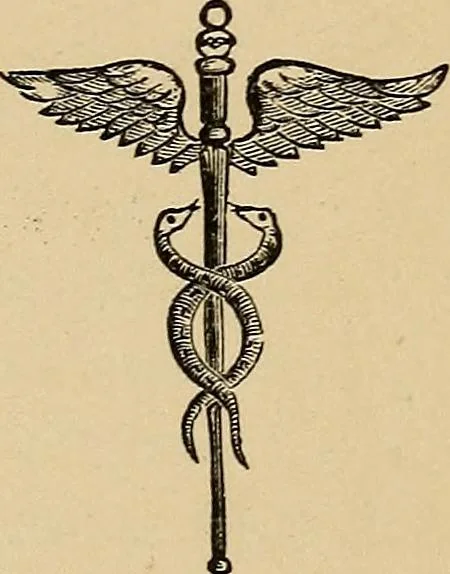 An illustration from Medical symbolism in connection with historical studies in the arts of healing and hygiene, 1891, leaf 72