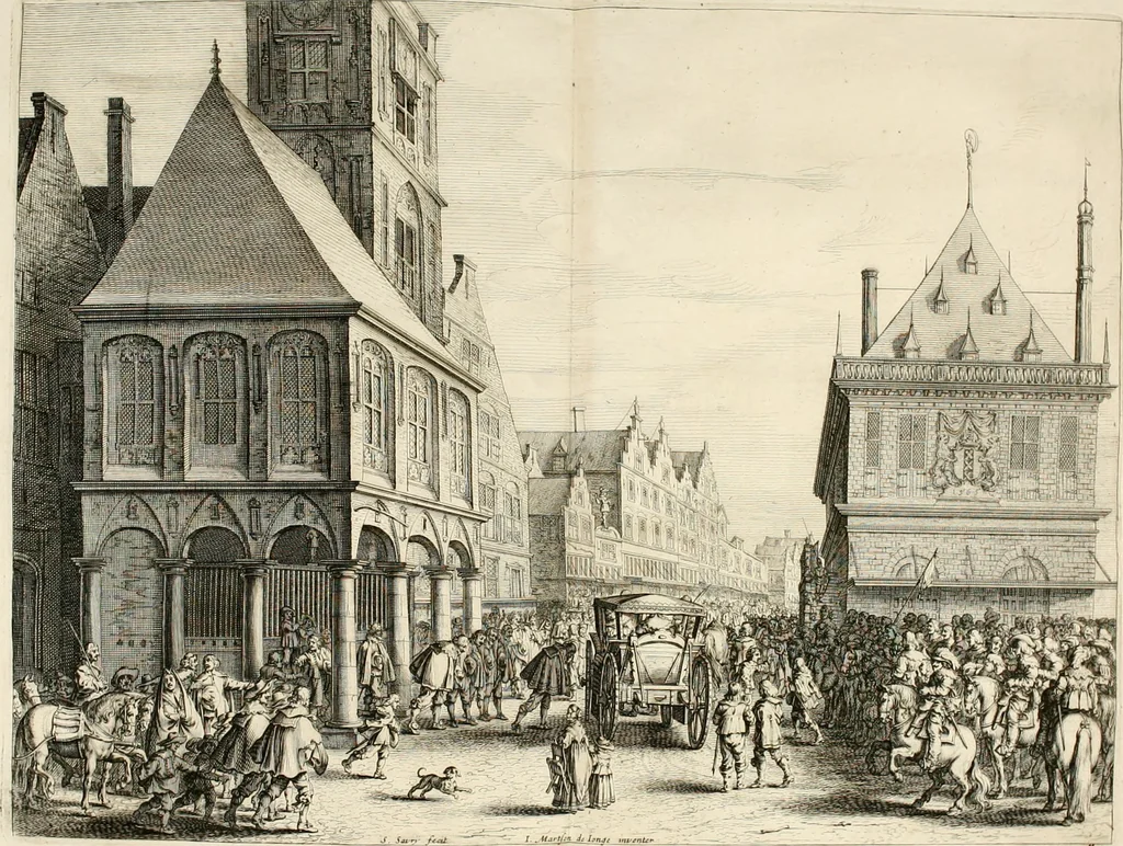 An illustration from Medicea hospes, sive Descriptio pvblicæ gratvlationis : qua Serenissimam, Augustissimamque reginam, Mariam de Medicis, excepit Senatvs popvlvsqve Amstelodamensis, 1638, leaf 103