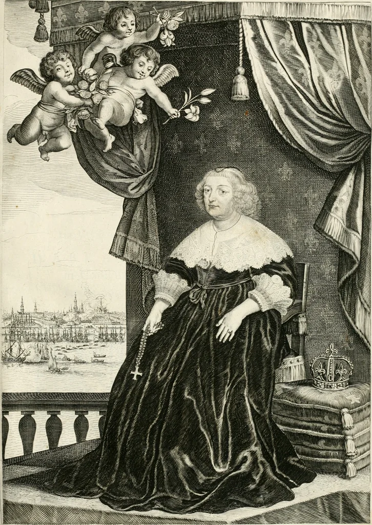 An illustration from Medicea hospes, sive Descriptio pvblicæ gratvlationis : qua Serenissimam, Augustissimamque reginam, Mariam de Medicis, excepit Senatvs popvlvsqve Amstelodamensis, 1638, leaf 4