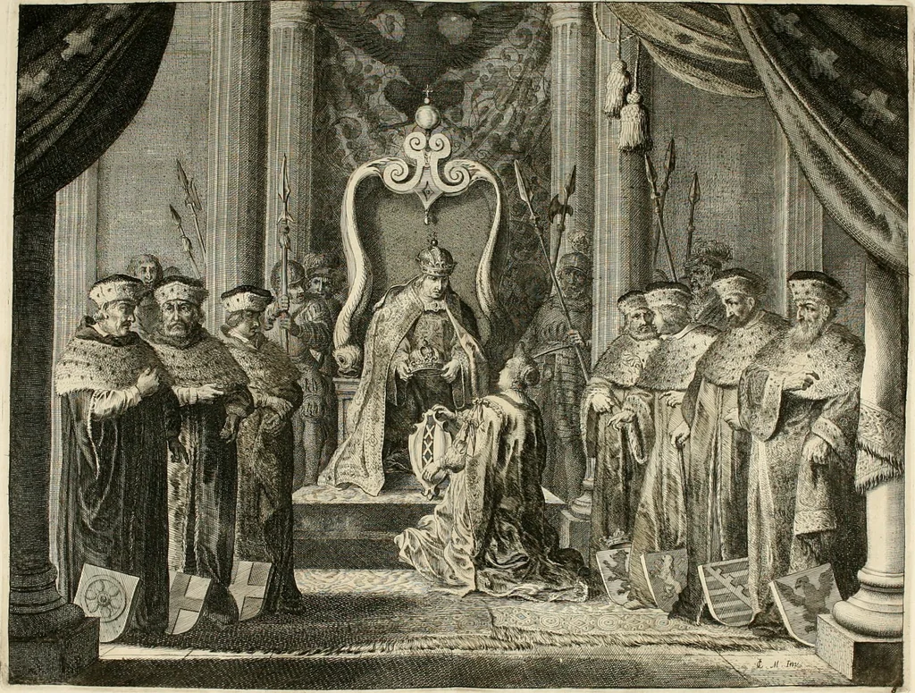 An illustration from Medicea hospes, sive Descriptio pvblicæ gratvlationis : qua Serenissimam, Augustissimamque reginam, Mariam de Medicis, excepit Senatvs popvlvsqve Amstelodamensis, 1638, leaf 75