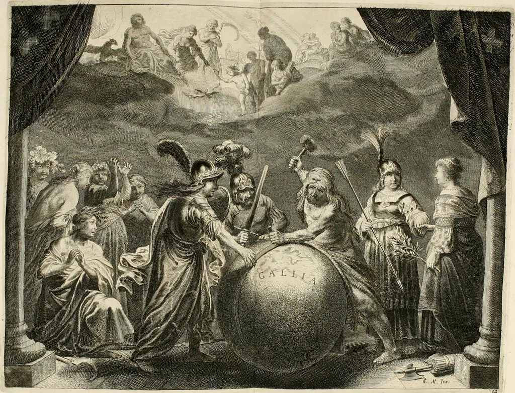 An illustration from Medicea hospes, sive Descriptio pvblicæ gratvlationis : qua Serenissimam, Augustissimamque reginam, Mariam de Medicis, excepit Senatvs popvlvsqve Amstelodamensis, 1638, leaf 85