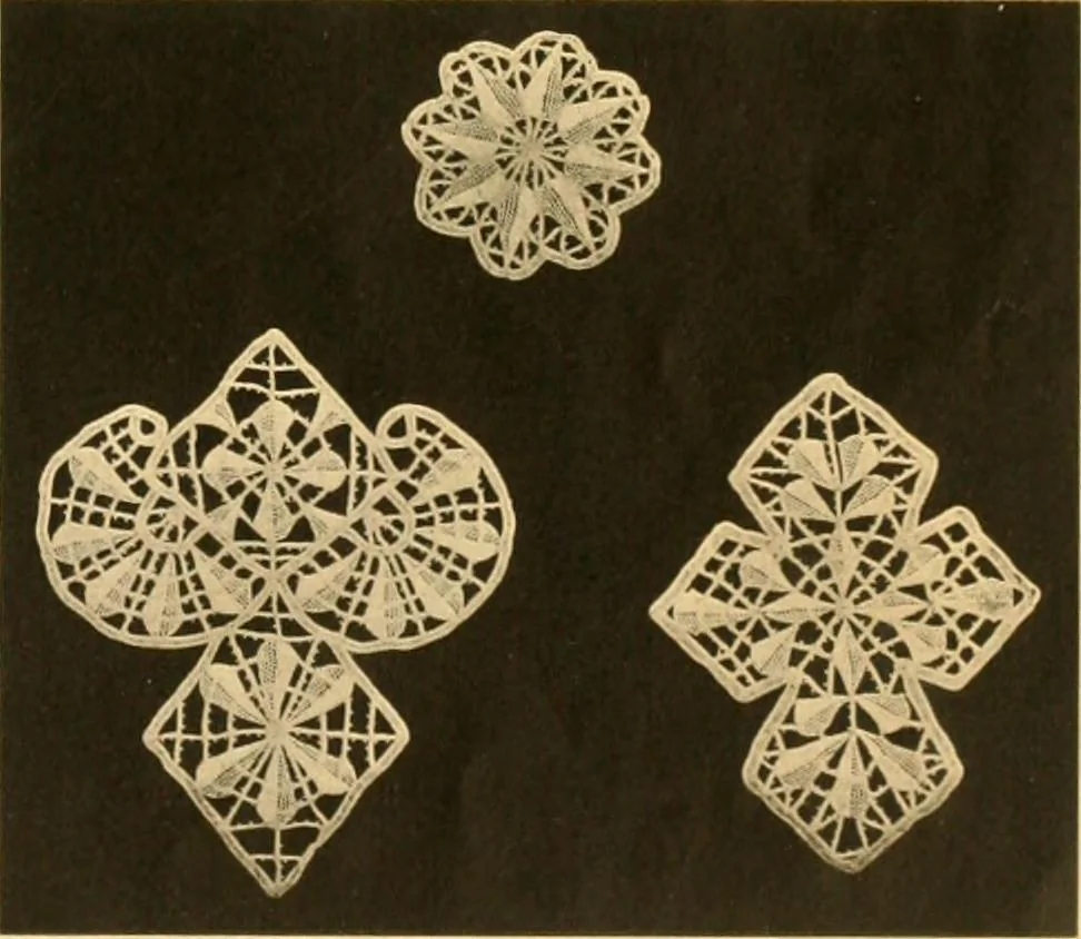 An illustration from Medici lace and the art of making it, 1908, leaf 10