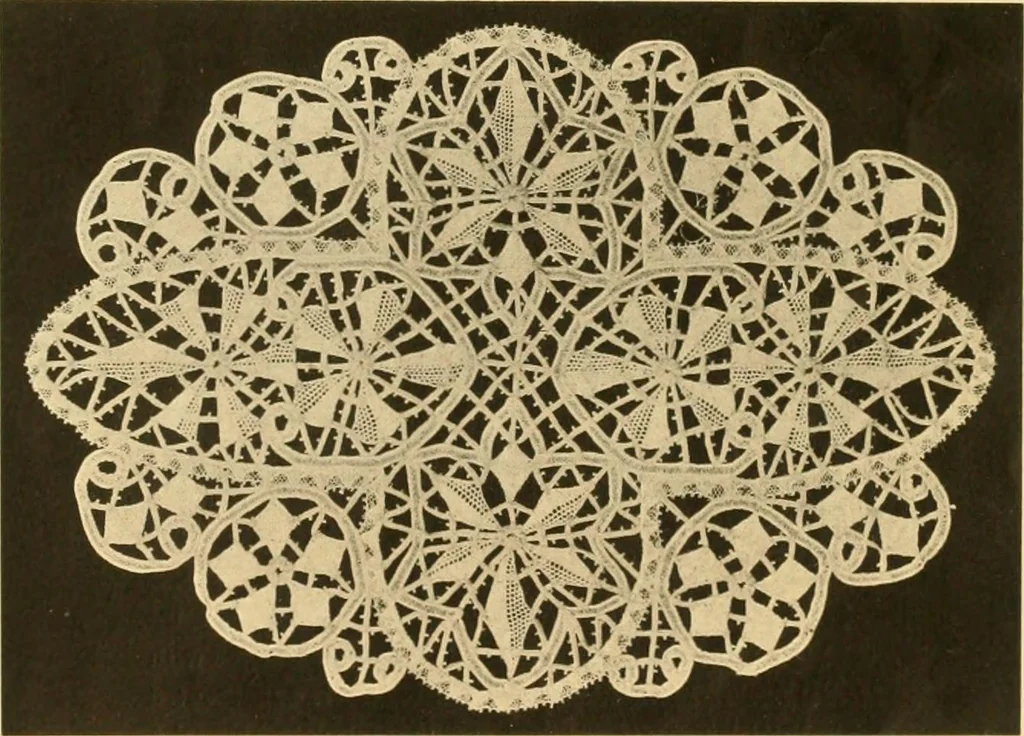 An illustration from Medici lace and the art of making it, 1908, leaf 12