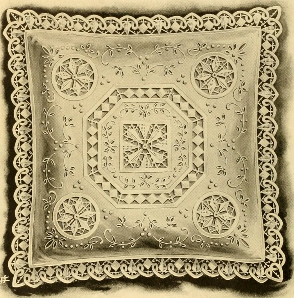 An illustration from Medici lace and the art of making it, 1908, leaf 13