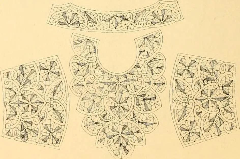 An illustration from Medici lace and the art of making it, 1908, leaf 15