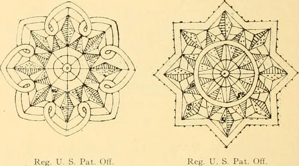 An illustration from Medici lace and the art of making it, 1908, leaf 19