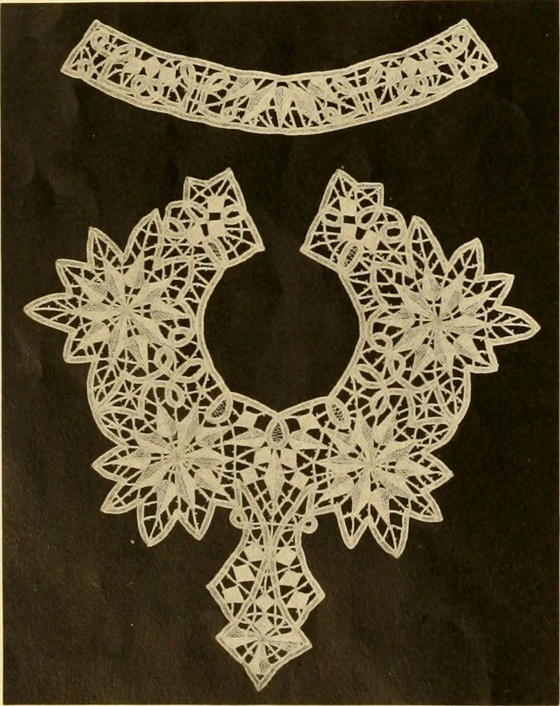 An illustration from Medici lace and the art of making it, 1908, leaf 7