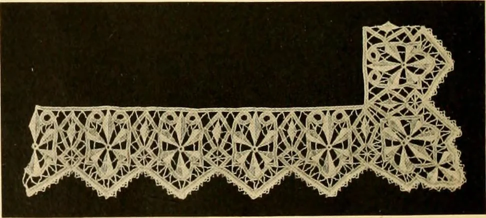 An illustration from Medici lace and the art of making it, 1908, leaf 7