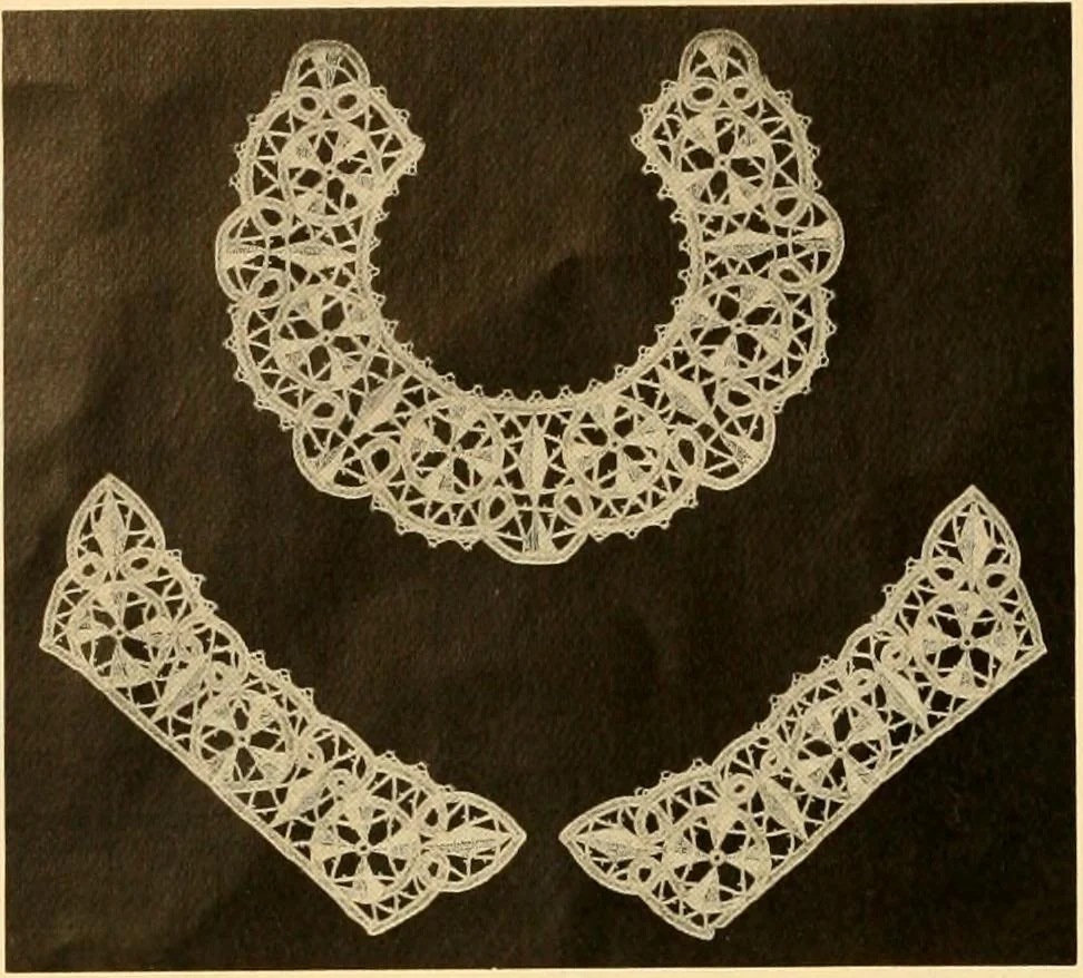 An illustration from Medici lace and the art of making it, 1908, leaf 9