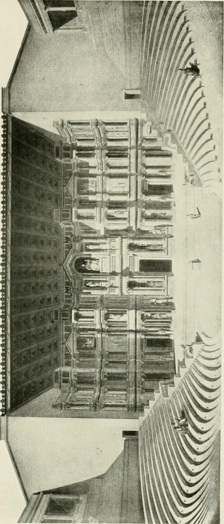 An illustration from Medieval architecture, its origins and development, with lists of monuments and bibliographies, 1912, leaf 118