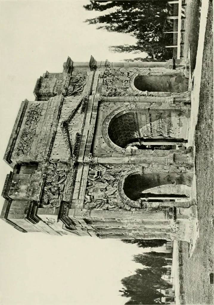 An illustration from Medieval architecture, its origins and development, with lists of monuments and bibliographies, 1912, leaf 120