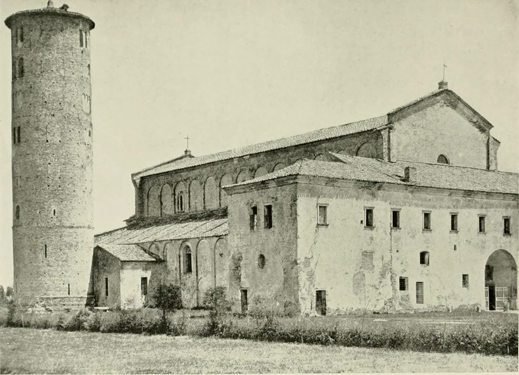 An illustration from Medieval architecture, its origins and development, with lists of monuments and bibliographies, 1912, leaf 162