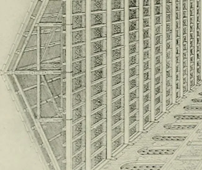 An illustration from Medieval architecture, its origins and development, with lists of monuments and bibliographies, 1912, leaf 166