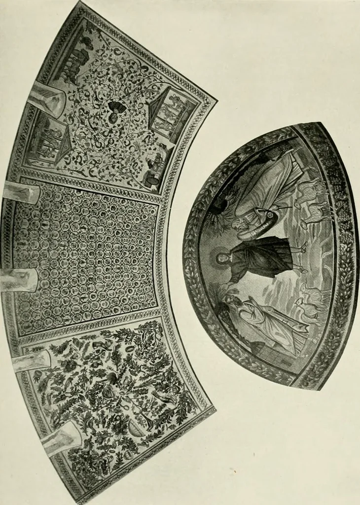 An illustration from Medieval architecture, its origins and development, with lists of monuments and bibliographies, 1912, leaf 178