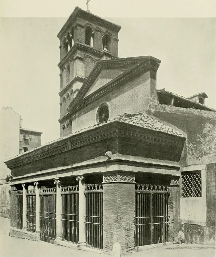 An illustration from Medieval architecture, its origins and development, with lists of monuments and bibliographies, 1912, leaf 190