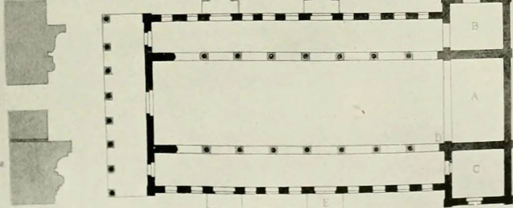 An illustration from Medieval architecture, its origins and development, with lists of monuments and bibliographies, 1912, leaf 198