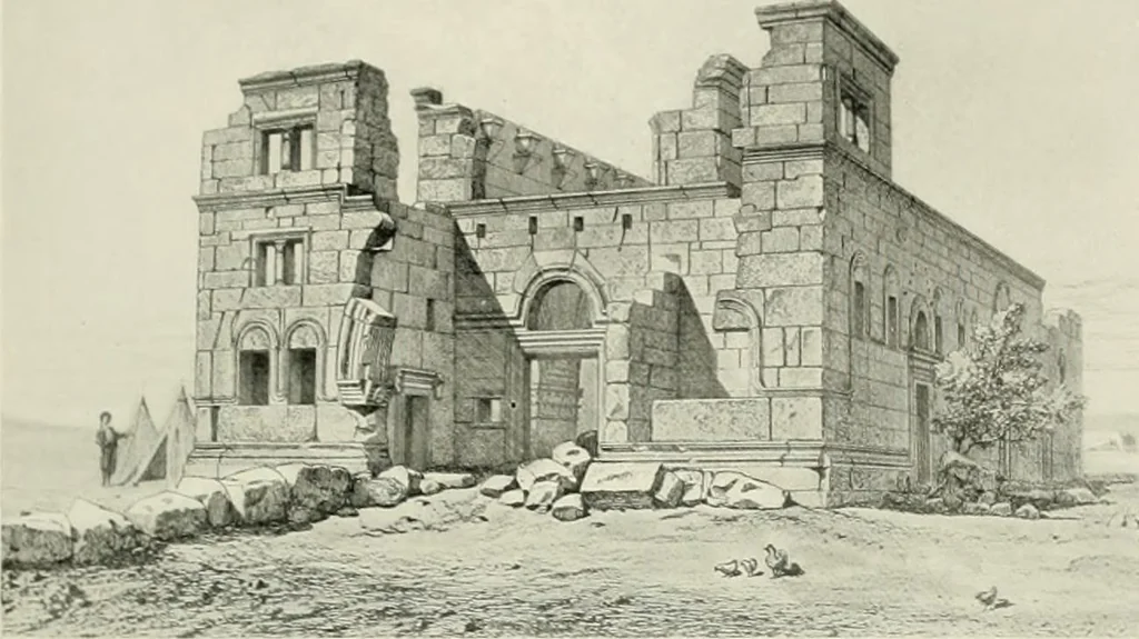 An illustration from Medieval architecture, its origins and development, with lists of monuments and bibliographies, 1912, leaf 204