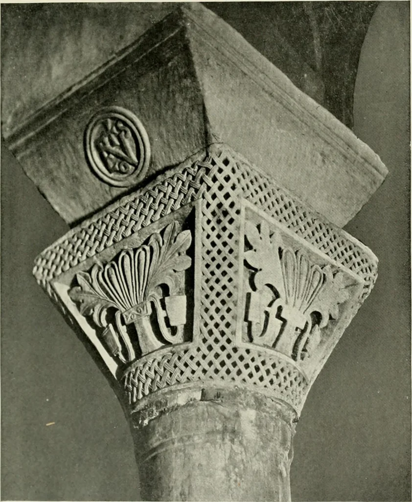 An illustration from Medieval architecture, its origins and development, with lists of monuments and bibliographies, 1912, leaf 232