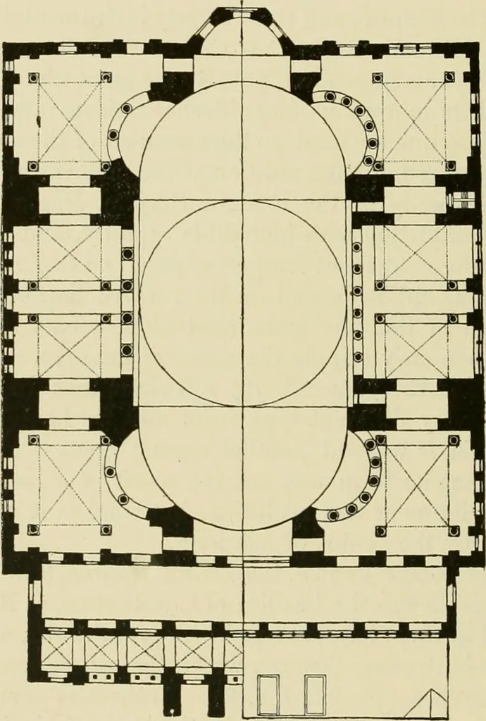 An illustration from Medieval architecture, its origins and development, with lists of monuments and bibliographies, 1912, leaf 251