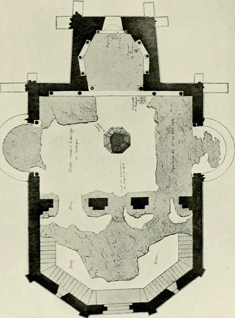 An illustration from Medieval architecture, its origins and development, with lists of monuments and bibliographies, 1912, leaf 276