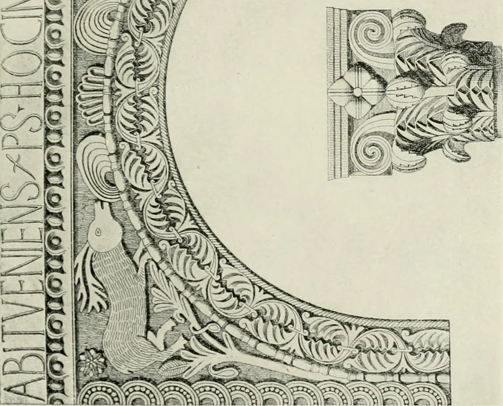 An illustration from Medieval architecture, its origins and development, with lists of monuments and bibliographies, 1912, leaf 286