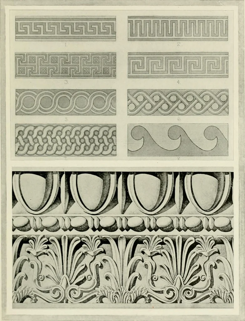 An illustration from Medieval architecture, its origins and development, with lists of monuments and bibliographies, 1912, leaf 30