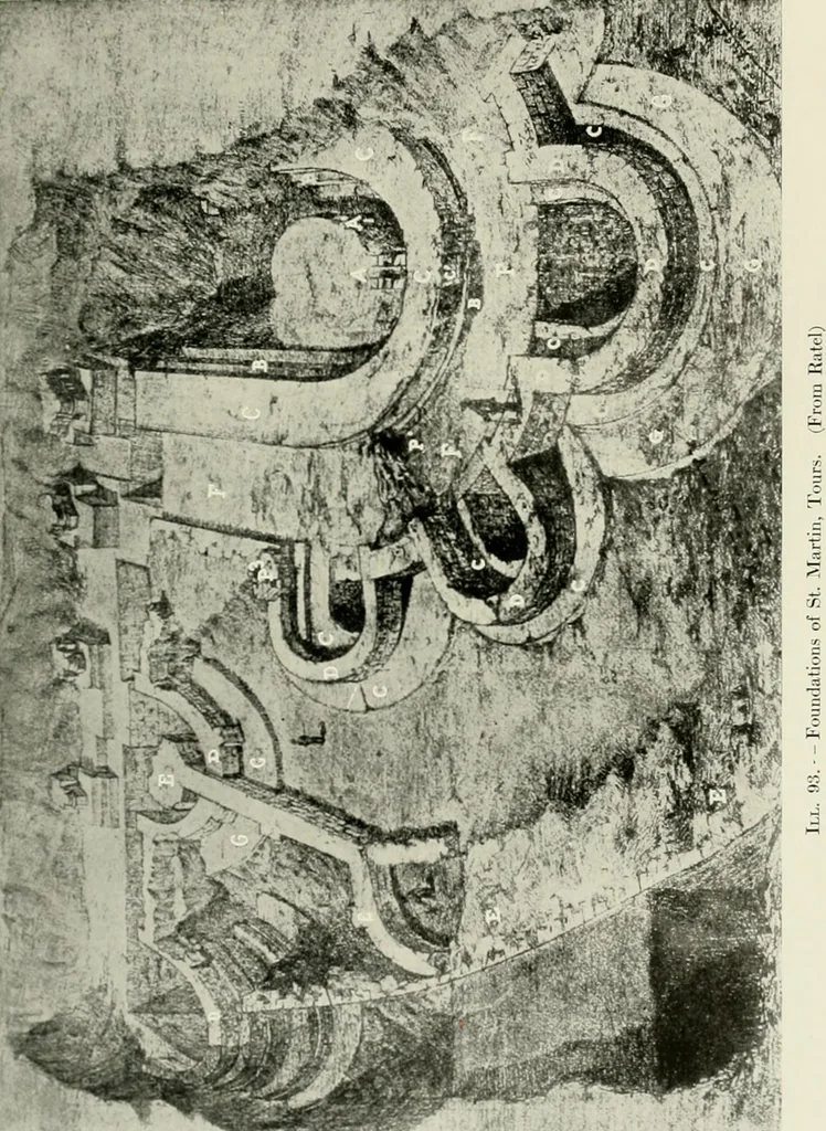 An illustration from Medieval architecture, its origins and development, with lists of monuments and bibliographies, 1912, leaf 316