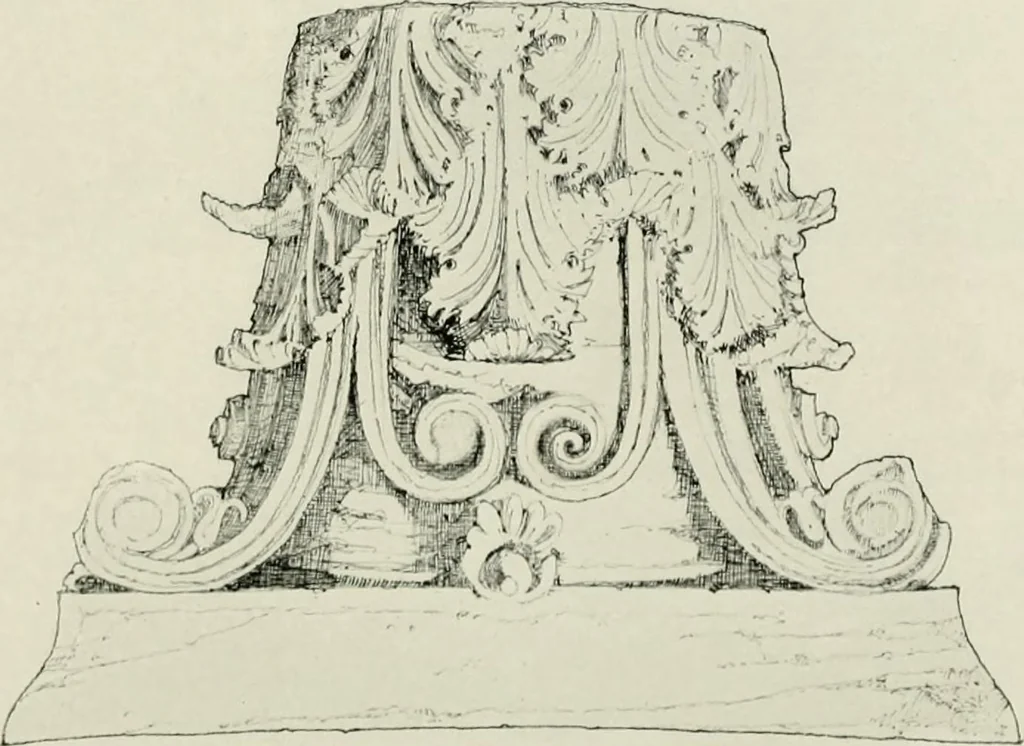 An illustration from Medieval architecture, its origins and development, with lists of monuments and bibliographies, 1912, leaf 32