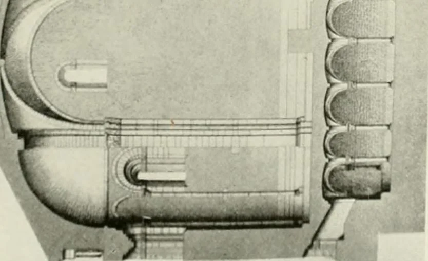An illustration from Medieval architecture, its origins and development, with lists of monuments and bibliographies, 1912, leaf 380