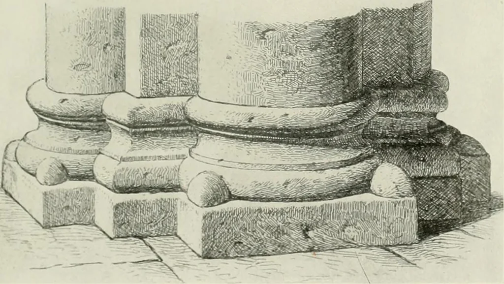 An illustration from Medieval architecture, its origins and development, with lists of monuments and bibliographies, 1912, leaf 408