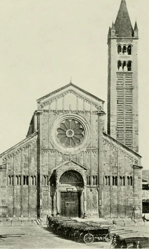 An illustration from Medieval architecture, its origins and development, with lists of monuments and bibliographies, 1912, leaf 422