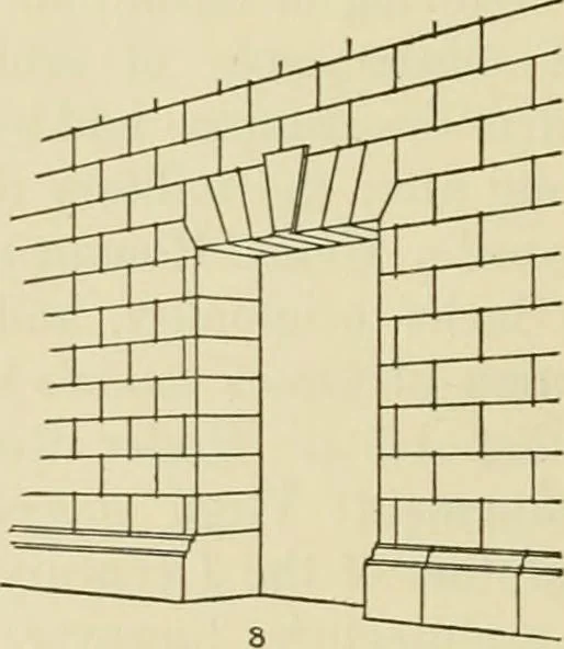 An illustration from Medieval architecture, its origins and development, with lists of monuments and bibliographies, 1912, leaf 47