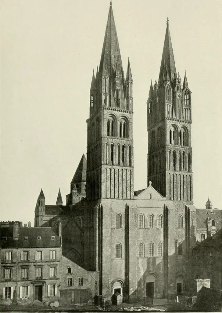 An illustration from Medieval architecture, its origins and development, with lists of monuments and bibliographies, 1912, leaf 486