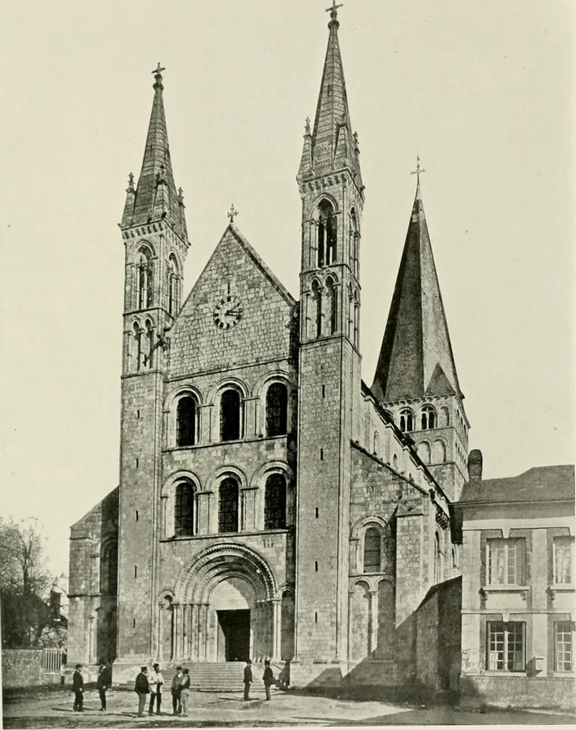 An illustration from Medieval architecture, its origins and development, with lists of monuments and bibliographies, 1912, leaf 494