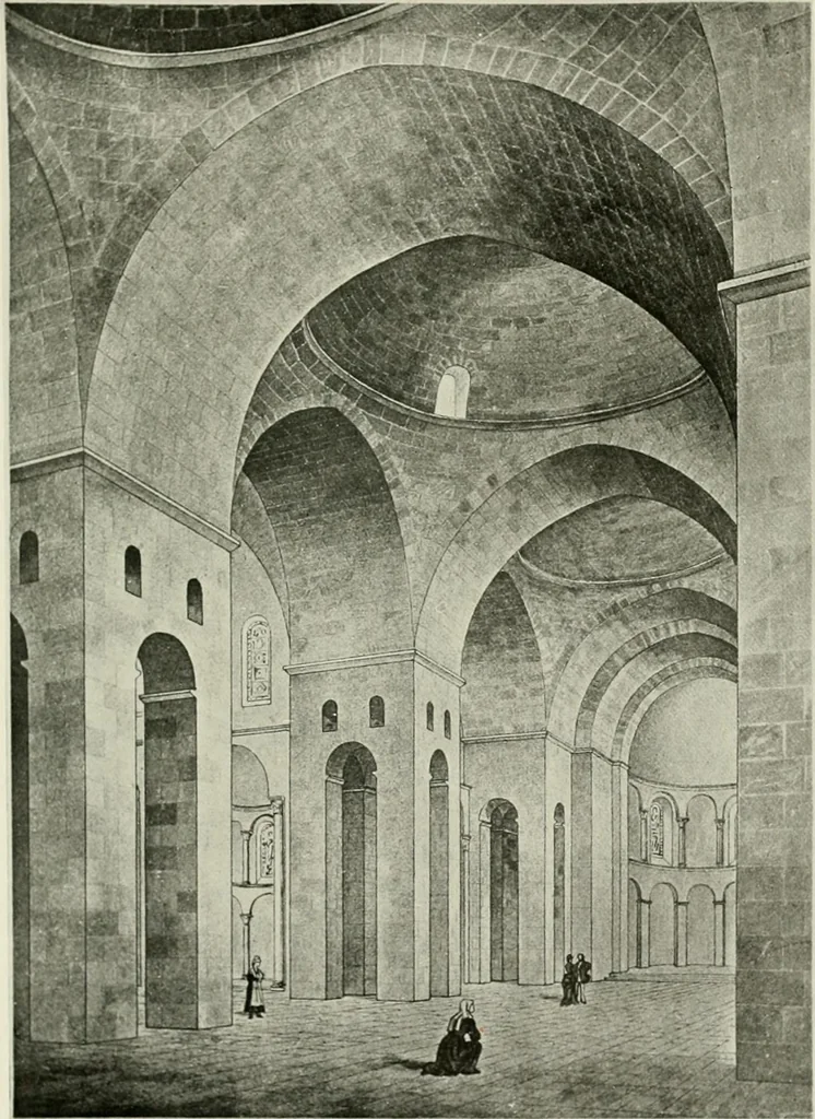 An illustration from Medieval architecture, its origins and development, with lists of monuments and bibliographies, 1912, leaf 536