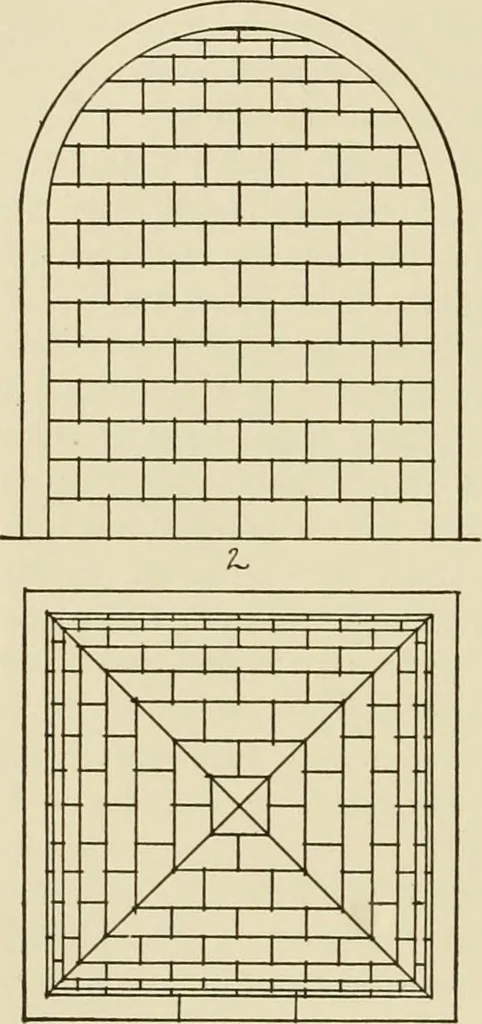 An illustration from Medieval architecture, its origins and development, with lists of monuments and bibliographies, 1912, leaf 59