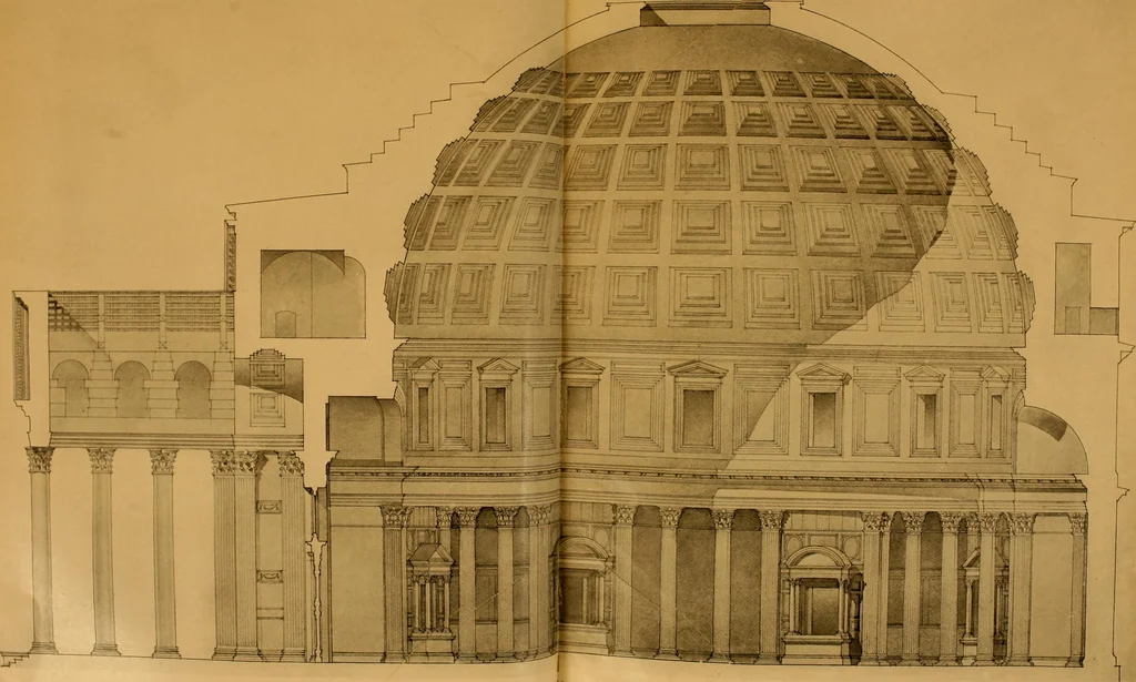An illustration from Medieval architecture, its origins and development, with lists of monuments and bibliographies, 1912, leaf 64