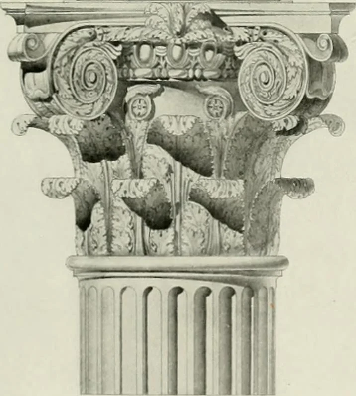 An illustration from Medieval architecture, its origins and development, with lists of monuments and bibliographies, 1912, leaf 82