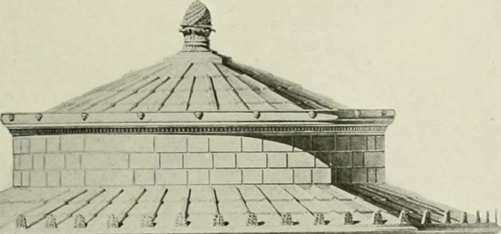 An illustration from Medieval architecture, its origins and development, with lists of monuments and bibliographies, 1912, leaf 94