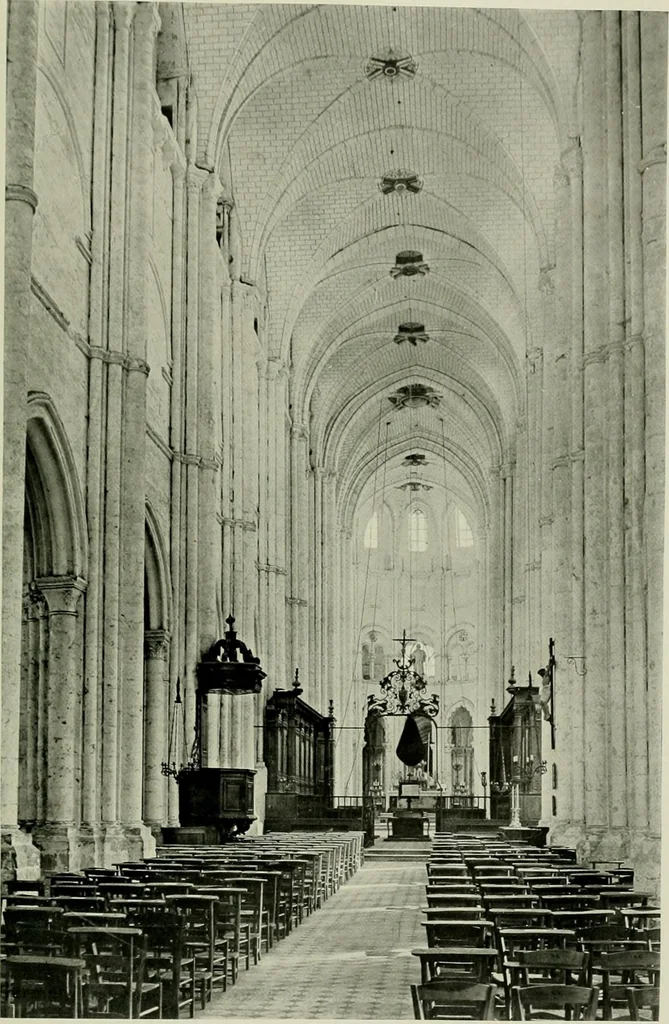 An illustration from Medieval architecture, its origins and development, with lists of monuments and bibliographies, 1912, leaf 124